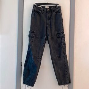 Women's Black Cargo Jeans
